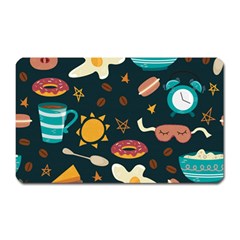 Seamless-pattern-with-breakfast-symbols-morning-coffee Magnet (Rectangular)