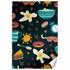 Seamless-pattern-with-breakfast-symbols-morning-coffee Canvas 20  x 30 