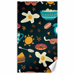 Seamless-pattern-with-breakfast-symbols-morning-coffee Canvas 40  x 72 