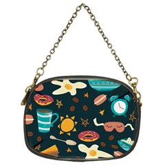 Seamless-pattern-with-breakfast-symbols-morning-coffee Chain Purse (One Side)