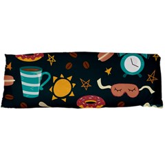 Seamless-pattern-with-breakfast-symbols-morning-coffee Body Pillow Case Dakimakura (Two Sides)