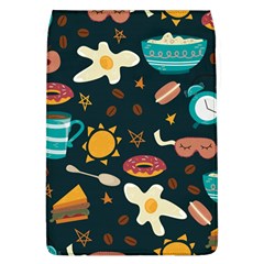 Seamless-pattern-with-breakfast-symbols-morning-coffee Removable Flap Cover (L)