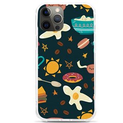 Seamless-pattern-with-breakfast-symbols-morning-coffee iPhone 12 Pro max TPU UV Print Case