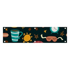 Seamless-pattern-with-breakfast-symbols-morning-coffee Banner and Sign 4  x 1 