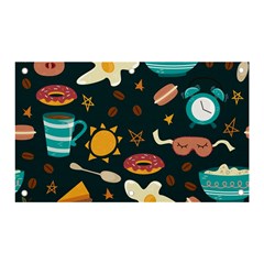 Seamless-pattern-with-breakfast-symbols-morning-coffee Banner and Sign 5  x 3 