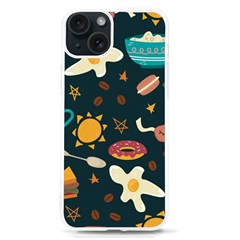 Seamless-pattern-with-breakfast-symbols-morning-coffee iPhone 15 TPU UV Print Case