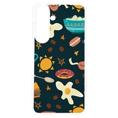 Seamless-pattern-with-breakfast-symbols-morning-coffee Samsung Galaxy S24 6.2 Inch TPU UV Case