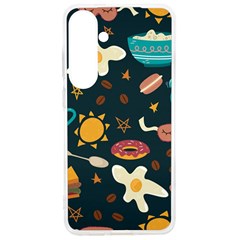 Seamless-pattern-with-breakfast-symbols-morning-coffee Samsung Galaxy S24 Ultra 6.9 Inch TPU UV Case