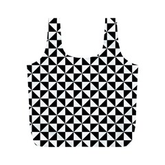 Triangle-pattern-simple-triangular Full Print Recycle Bag (m) by Ket1n9