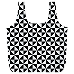 Triangle-pattern-simple-triangular Full Print Recycle Bag (xxl) by Ket1n9