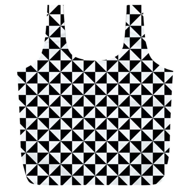 Triangle-pattern-simple-triangular Full Print Recycle Bag (XXXL)