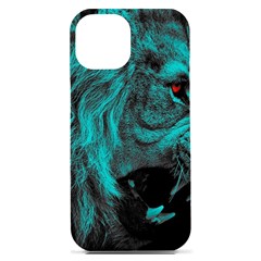 Angry Male Lion Predator Carnivore Iphone 15 Plus Black Uv Print Pc Hardshell Case by Ndabl3x