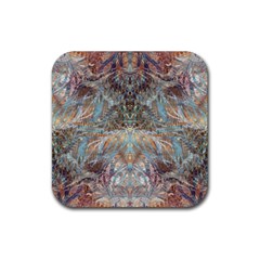 Pour Blend Rubber Coaster (square) by kaleidomarblingart