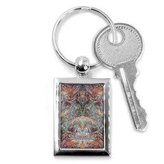 Pour Blend Key Chain (rectangle) by kaleidomarblingart