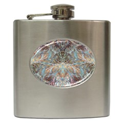 Pour Blend Hip Flask (6 Oz) by kaleidomarblingart