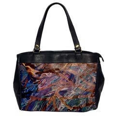 Blending Flows Oversize Office Handbag by kaleidomarblingart