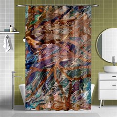 Blending Flows Shower Curtain 48  X 72  (small)  by kaleidomarblingart