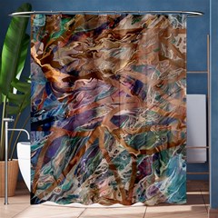 Blending Flows Shower Curtain 60  X 72  (medium)  by kaleidomarblingart