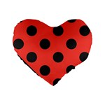 Abstract-bug-cubism-flat-insect Standard 16  Premium Flano Heart Shape Cushions Front