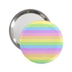 Cute Pastel Rainbow Stripes 2 25  Handbag Mirrors by Ket1n9