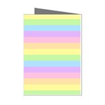 Cute Pastel Rainbow Stripes Mini Greeting Cards (Pkg of 8) Left