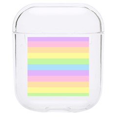 Cute Pastel Rainbow Stripes Hard Pc Airpods 1/2 Case