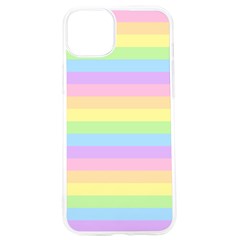 Cute Pastel Rainbow Stripes Iphone 15 Pro Tpu Uv Print Case by Ket1n9