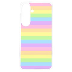 Cute Pastel Rainbow Stripes Samsung Galaxy S24 6 2 Inch Tpu Uv Case by Ket1n9