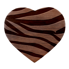 White Tiger Skin Heart Wood Jewelry Box by Ket1n9