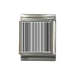 Barcode Pattern Italian Charm (13mm)