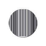 Barcode Pattern Rubber Coaster (Round) Front