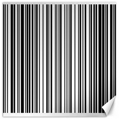 Barcode Pattern Canvas 12  x 12 