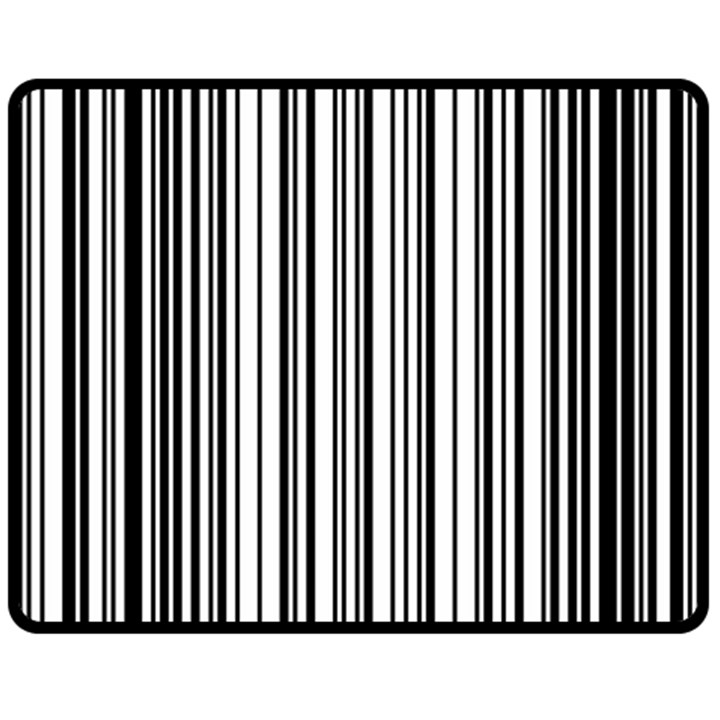 Barcode Pattern Two Sides Fleece Blanket (Medium)