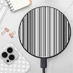 Barcode Pattern Wireless Fast Charger(Black)