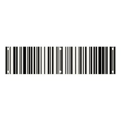 Barcode Pattern Banner and Sign 4  x 1 