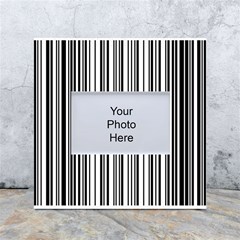 Barcode Pattern White Box Photo Frame 4  x 6 