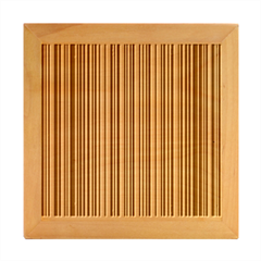 Barcode Pattern Wood Photo Frame Cube