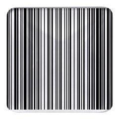 Barcode Pattern Square Glass Fridge Magnet (4 pack)