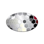 Honeycomb Pattern Sticker Oval (10 pack) Front