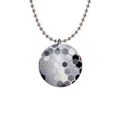 Honeycomb Pattern 1  Button Necklace