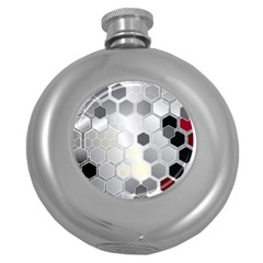 Honeycomb Pattern Round Hip Flask (5 Oz) by Ket1n9