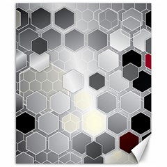 Honeycomb Pattern Canvas 8  X 10  by Ket1n9