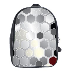 Honeycomb Pattern School Bag (xl) by Ket1n9