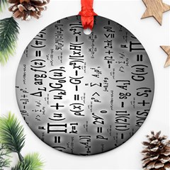 Science Formulas Round Ornament (two Sides)