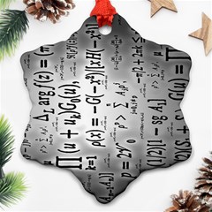 Science Formulas Snowflake Ornament (two Sides)