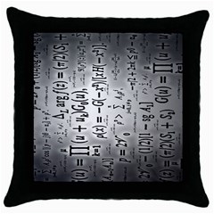 Science Formulas Throw Pillow Case (black) by Ket1n9