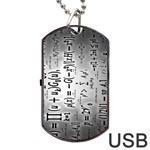 Science Formulas Dog Tag USB Flash (One Side) Front