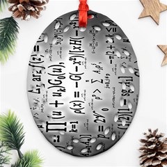 Science Formulas Ornament (oval Filigree)