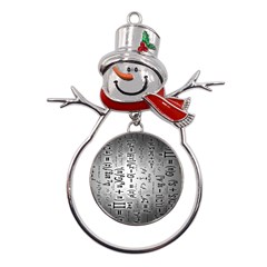 Science Formulas Metal Snowman Ornament by Ket1n9