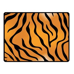 Tiger Skin Pattern Fleece Blanket (small) by Ket1n9